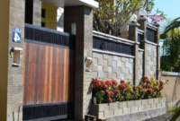 model pagar tembok rumah minimalis
