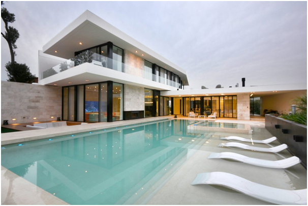 rumah mewah kontemporer 2 lt dengan kolam renang » Pilihan Desain Rumah Mewah 2 Lantai dengan Kolam Renang